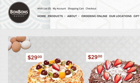 Bonbons Bakery Online Store